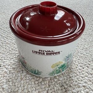 Vintage Rival Little Dipper Electric Stoneware Server in Red